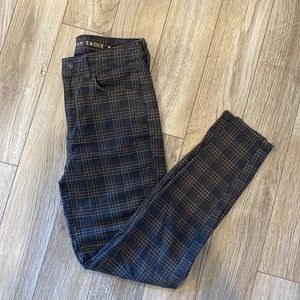 American Eagle Gingham Print Jeans